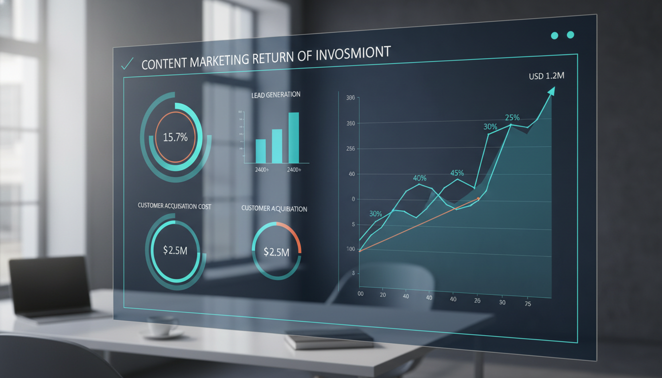 Content marketing ROI measurement dashboard
