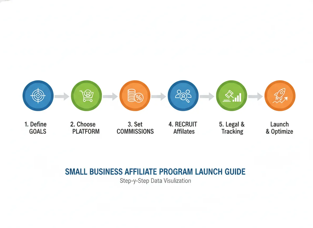 Infographic: Launching Your Affiliate Program Steps