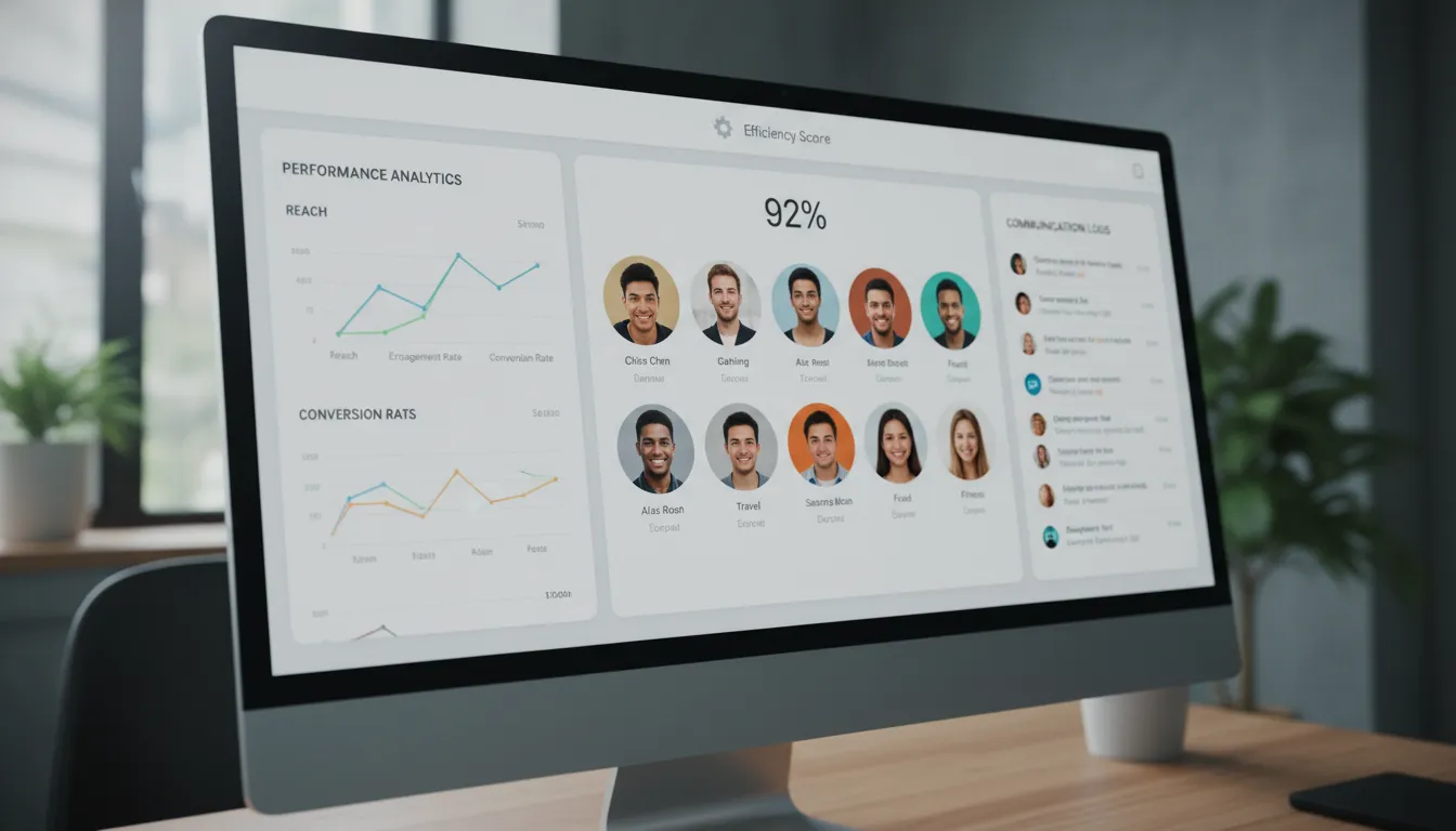 Influencer Outreach Tools Dashboard